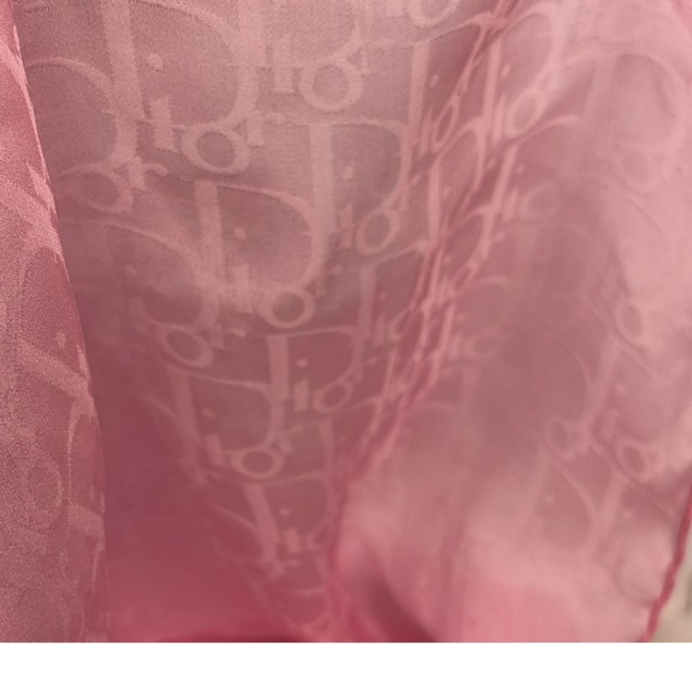 NWOT RARE Dior Trotter Extra Large Sheer Silk Scarf/Stole/Shawl - Picture 5 of 6